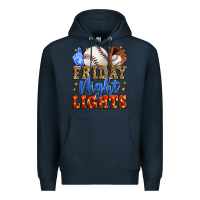 Navy friday night lights baseball Premium Hoodie - Zillion Design Studio