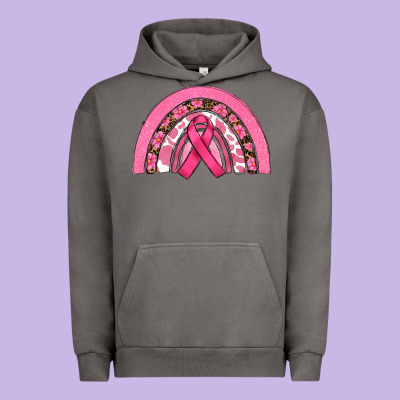 Breast Cancer Rainbow Urban Hoodie Designed By Ranaportraitstore