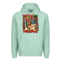 Seafoam merry cluckin' christmas Premium Hoodie - RanaPortraitStore