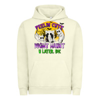 Pigment Pistachio Feeling Cute Might Haunt U Later Urban Hoodie - texasbilliewilder