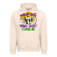 Sandshell Feeling Cute Might Haunt U Later Urban Hoodie - texasbilliewilder