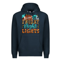 Navy friday night lights american football Premium Hoodie - Zillion Design Studio