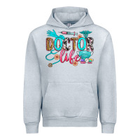Heather Grey doctor life Urban Hoodie - Zillion Design Studio