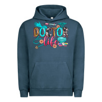 Pigment Midnight Navy doctor life Urban Hoodie - Zillion Design Studio