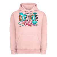 Pigment Salmon doctor life Urban Hoodie - Zillion Design Studio