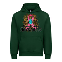 Forest Green breast cancer awareness Urban Hoodie - RanaPortraitStore