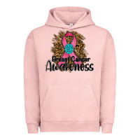 Pigment Salmon breast cancer awareness Urban Hoodie - RanaPortraitStore