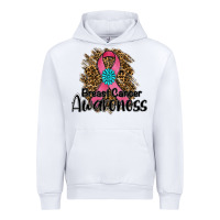 White breast cancer awareness Urban Hoodie - RanaPortraitStore