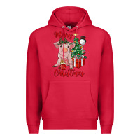 Cardinal merry christmas pig Premium Hoodie - RanaPortraitStore
