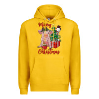 Lemon merry christmas pig Premium Hoodie - RanaPortraitStore