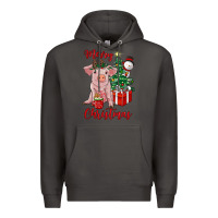 Smoke merry christmas pig Premium Hoodie - RanaPortraitStore