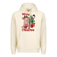 Tofu merry christmas pig Premium Hoodie - RanaPortraitStore