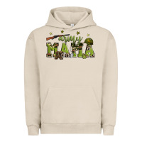Pigment French Oak army mama Urban Hoodie - Zillion Design Studio