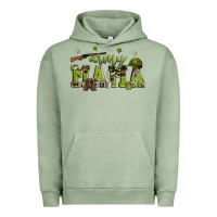 Pigment Oil Green army mama Urban Hoodie - Zillion Design Studio