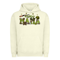 Pigment Pistachio army mama Urban Hoodie - Zillion Design Studio