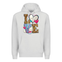 Dove Grey love volleyball Premium Hoodie - Zillion Design Studio