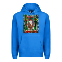 True Royal merry christmas longhorn cow Premium Hoodie - RanaPortraitStore