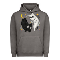 Pigment Tornado Ghost Cats with Balance Halloween Urban Hoodie - texasbilliewilder
