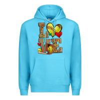 Ocean Blue love softball Premium Hoodie - Zillion Design Studio