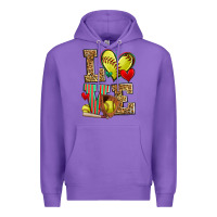 Purple love softball Premium Hoodie - Zillion Design Studio