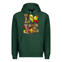 Sports Green love softball Premium Hoodie - Zillion Design Studio
