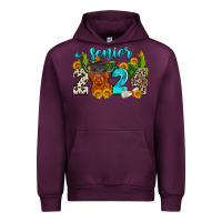 Mauve Wine senior 2024 cow Urban Hoodie - Zillion Design Studio