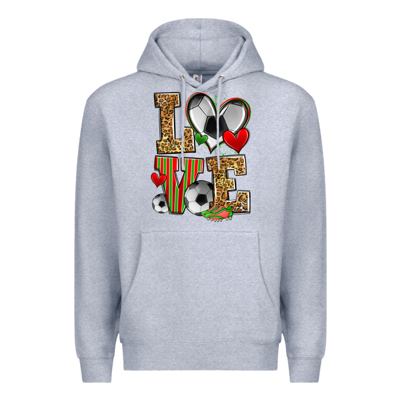 Love Soccer Premium Hoodie by Zillion Design Studio | Teevron