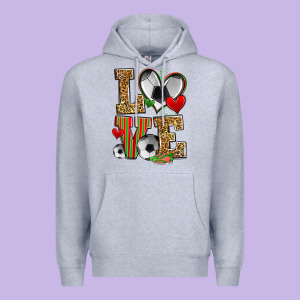 Love Soccer Premium Hoodie Designed By Zillion Design Studio