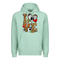 Seafoam love soccer Premium Hoodie - Zillion Design Studio