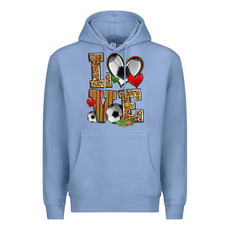 Love Soccer Premium Hoodie by Zillion Design Studio | Teevron