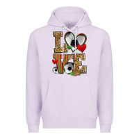 Lilac love soccer Premium Hoodie - Zillion Design Studio
