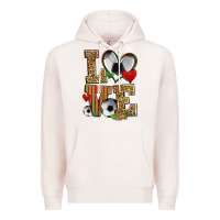 Pale Pink love soccer Premium Hoodie - Zillion Design Studio