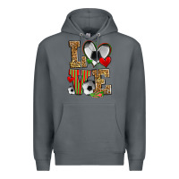 Rock love soccer Premium Hoodie - Zillion Design Studio