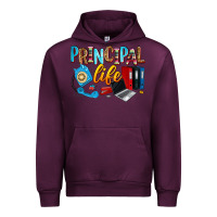 Mauve Wine principal life Urban Hoodie - Zillion Design Studio