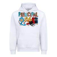White principal life Urban Hoodie - Zillion Design Studio