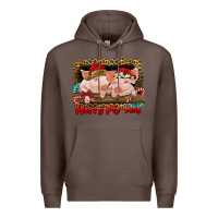Coffee merry pig mas Premium Hoodie - RanaPortraitStore