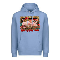 Colony Blue merry pig mas Premium Hoodie - RanaPortraitStore