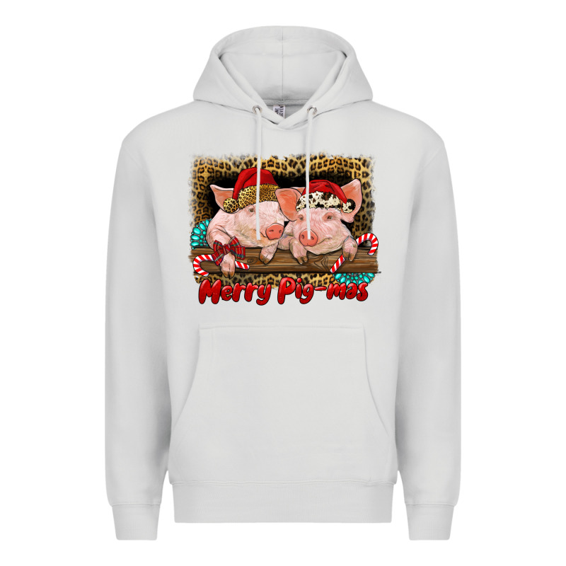 Merry Pig Mas Premium Hoodie by RanaPortraitStore | Teevron