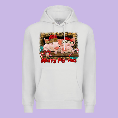 Merry Pig Mas Premium Hoodie Designed By Ranaportraitstore