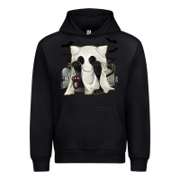 Black Ghost Cat Urban Hoodie - texasbilliewilder