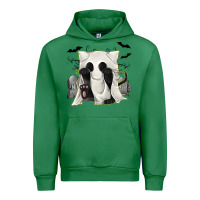 Emerald Ghost Cat Urban Hoodie - texasbilliewilder