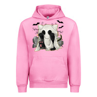 Fuchsia Pink Ghost Cat Urban Hoodie - texasbilliewilder