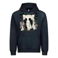 Navy Ghost Cat Urban Hoodie - texasbilliewilder