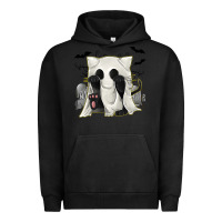 Pigment Black Ghost Cat Urban Hoodie - texasbilliewilder
