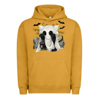 Pigment Peanut Butter Ghost Cat Urban Hoodie - texasbilliewilder