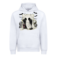 White Ghost Cat Urban Hoodie - texasbilliewilder