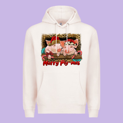 Merry Pig Mas Premium Hoodie Designed By Ranaportraitstore