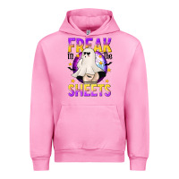 Fuchsia Pink Freak In The Sheets Urban Hoodie - texasbilliewilder