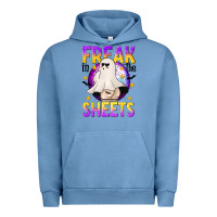 Pigment Pebble Blue Freak In The Sheets Urban Hoodie - texasbilliewilder