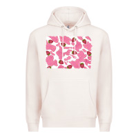 Pale Pink distressed strawberry milkshake cowhide Premium Hoodie - RanaPortraitStore